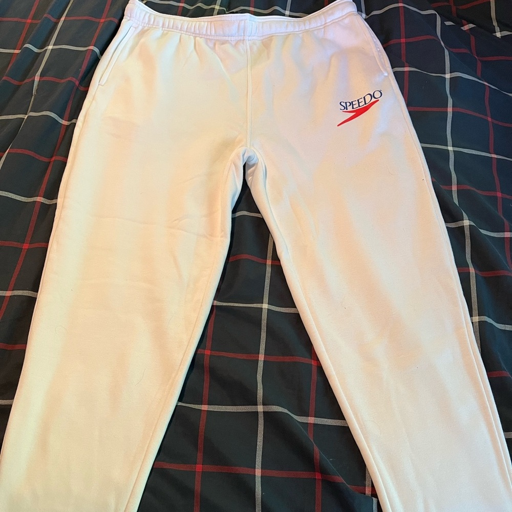 White Speedo Sweatpants Size L